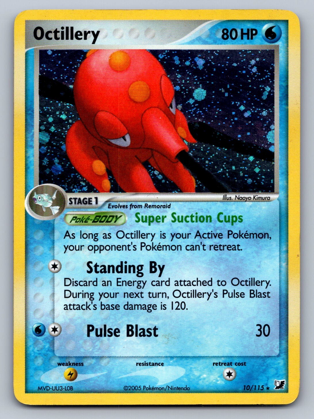 Octillery Holo Rare 10/115 Unseen Forces NM