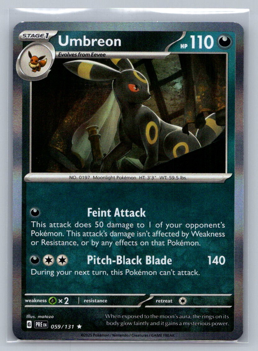Umbreon Holo Rare 059/131 SV: Prismatic Evolutions NM
