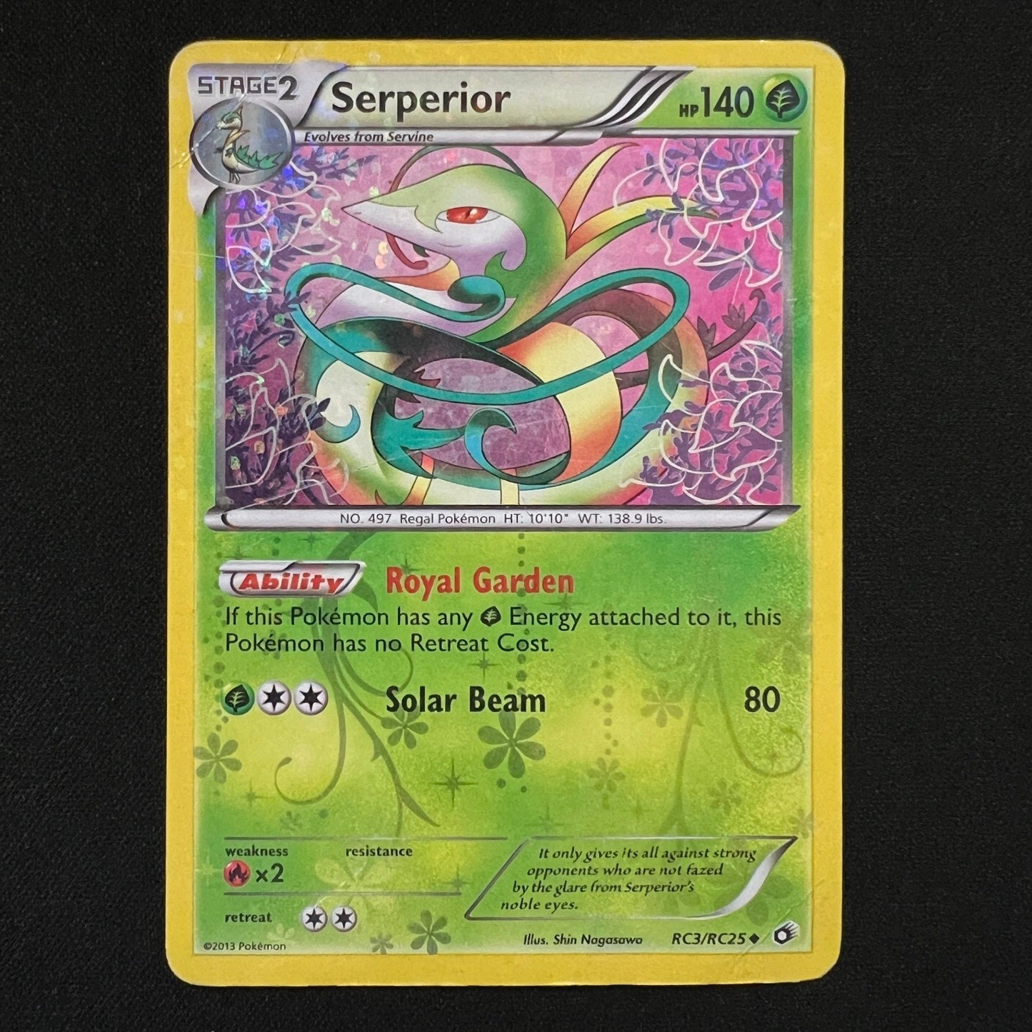 Serperior Holo Uncommon RC3/RC25 Legendary Treasures: Radiant Collection HP