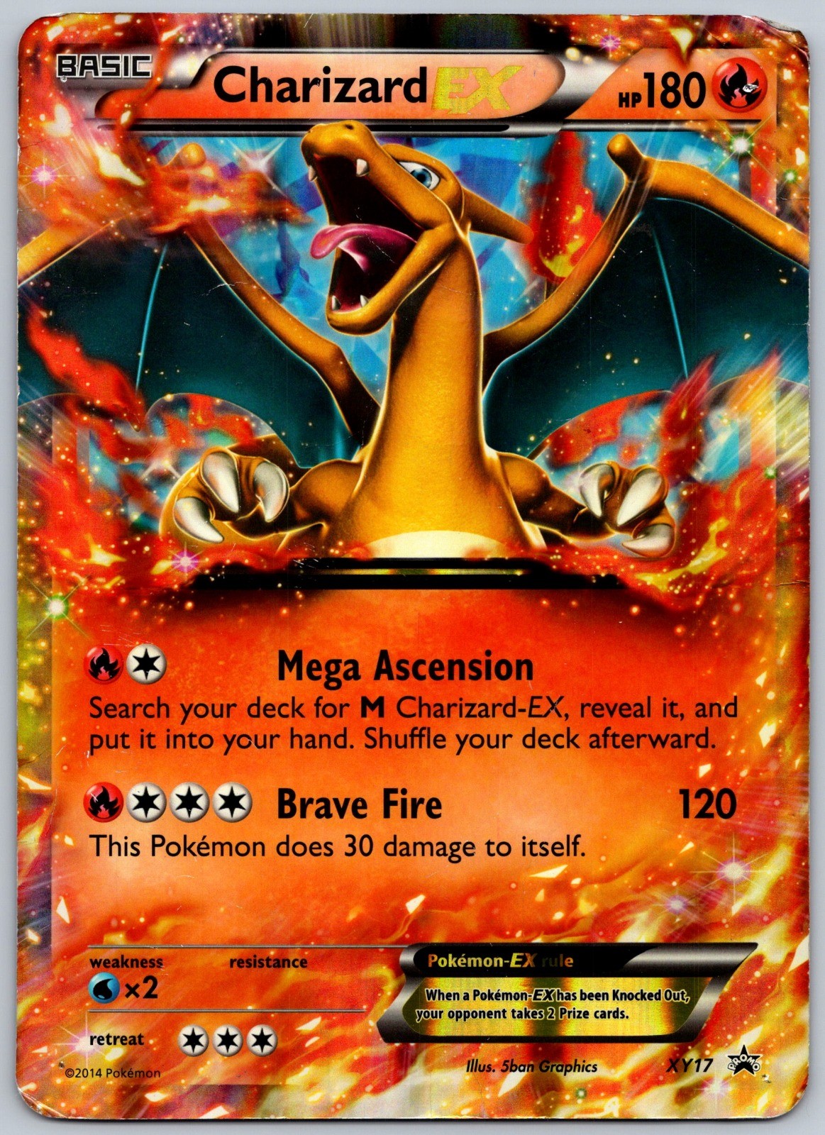 Charizard EX - (XY Black Star Promos) Holo Promo XY17 Jumbo Cards HP