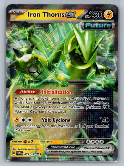 Iron Thorns ex Holo Double Rare 077/167 SV06: Twilight Masquerade NM