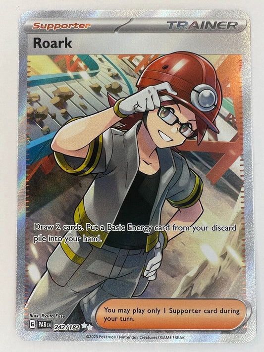 Roark - 242/182 - Pokemon Paradox Rift Full Art Ultra Rare Card NM