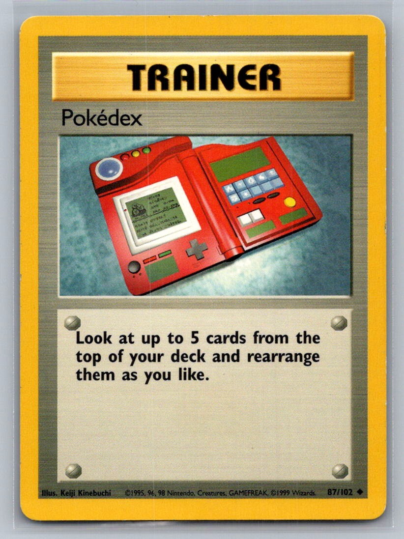 Pokedex Uncommon 087/102 Base Set LP