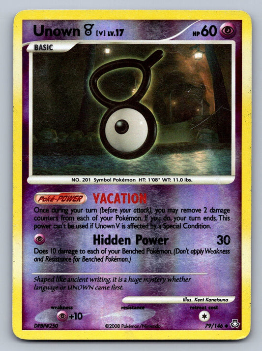 Unown (V) 79/146 Psychic Reverse Holo Legends Awakened LP