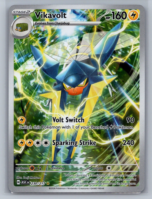 Vikavolt Holo Illustration Rare 230/217 ME: Ascended Heroes NM