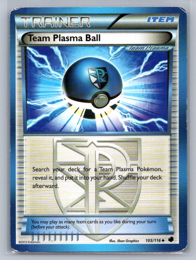 Team Plasma Ball (Team Plasma) Uncommon 105/116 Plasma Freeze LP