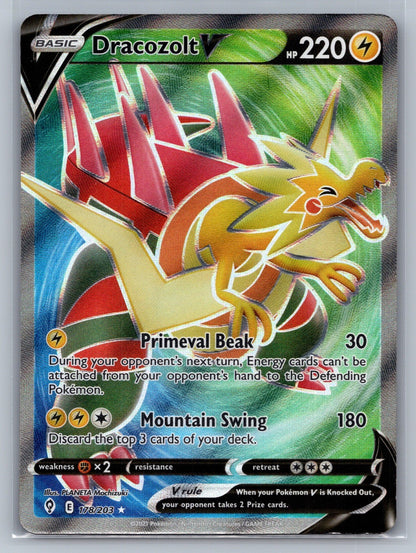 Dracozolt V (Full Art) Holo Ultra Rare 178/203 SWSH07: Evolving Skies NM