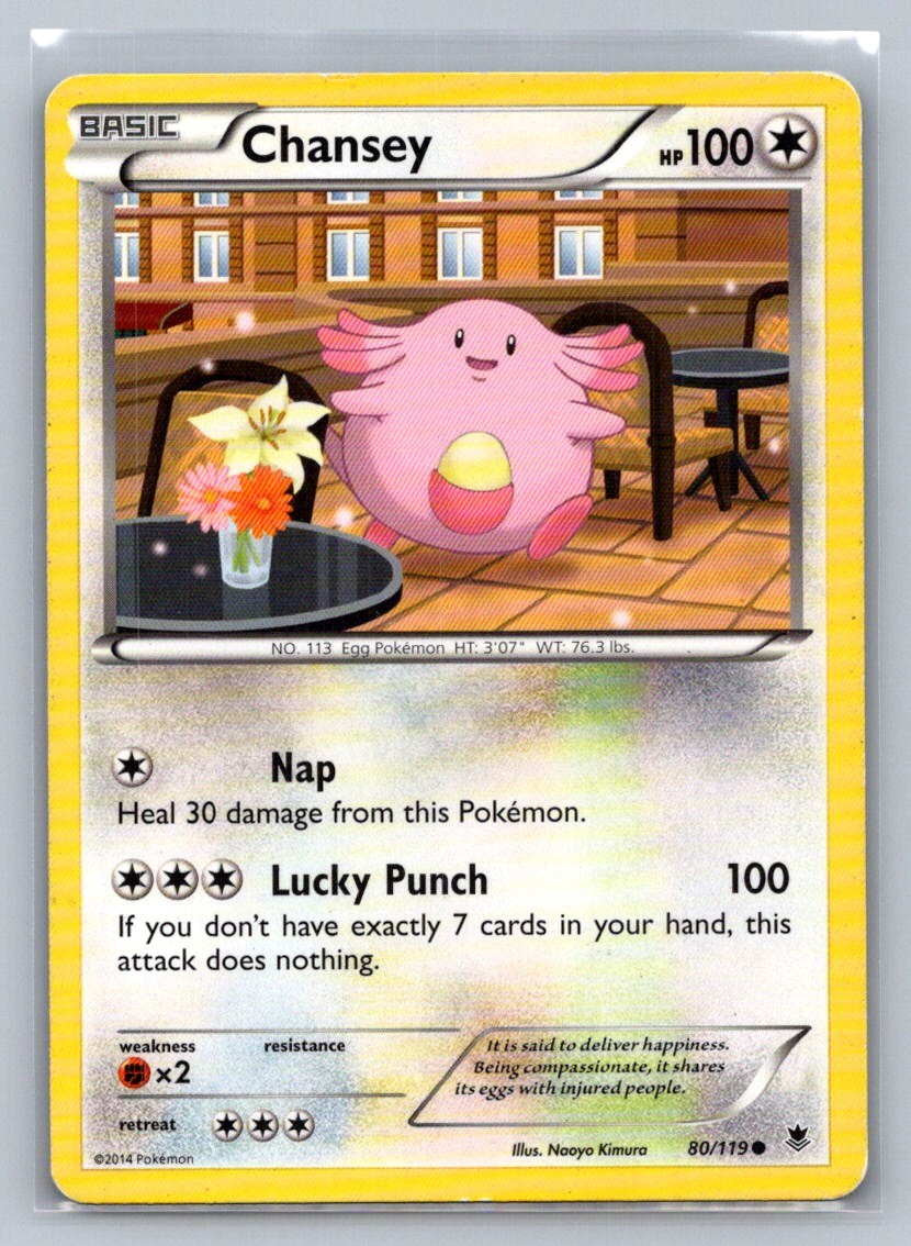 Chansey Common 80/119 XY - Phantom Forces LP