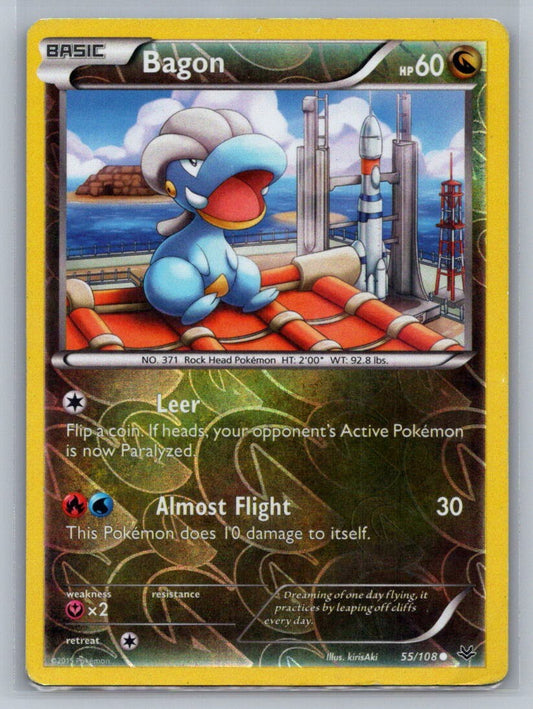 Bagon (55) Reverse Holo Common 55/108 XY - Roaring Skies LP