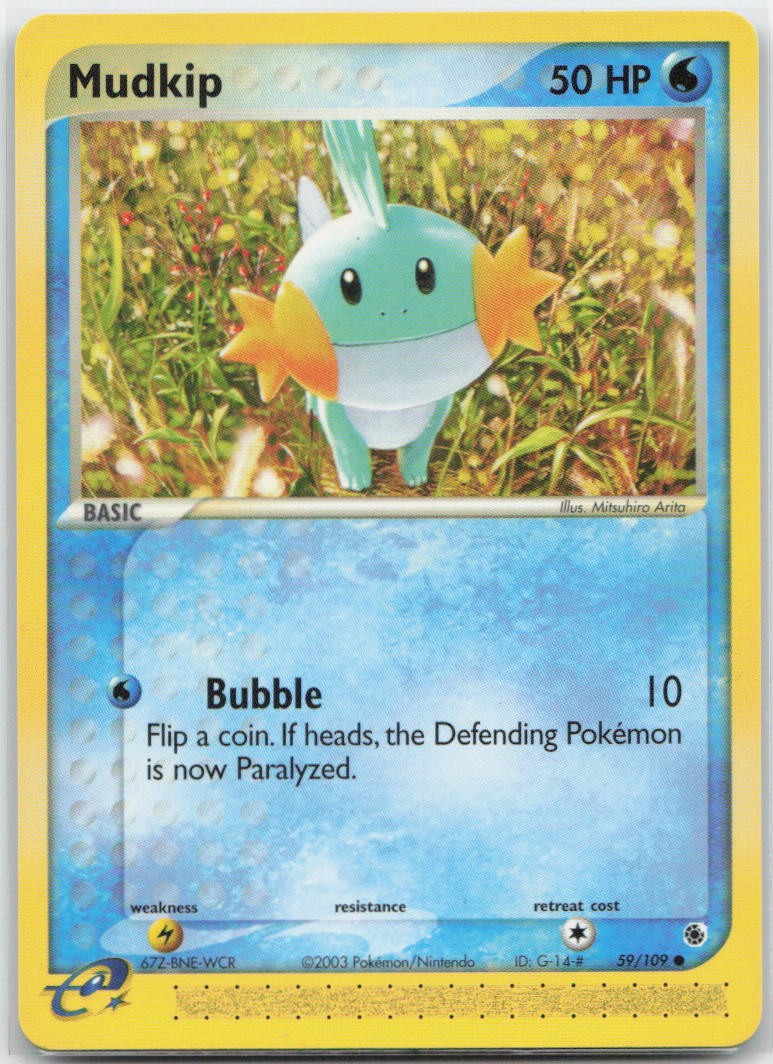 Mudkip - Normal Common 59/109 Ruby and Sapphire LP