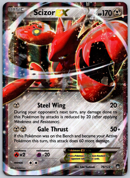 Scizor EX - 76/122 Holo Promo 076/122 Jumbo Cards LP