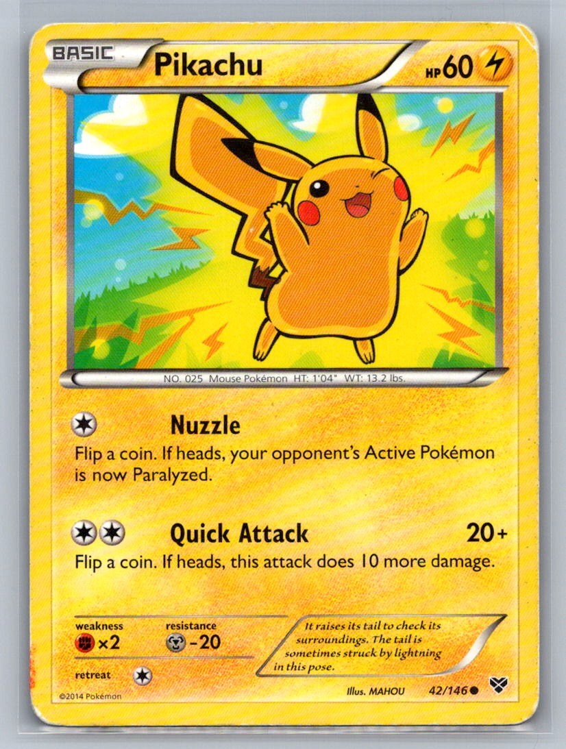Pikachu Common 42/146 XY Base Set MP