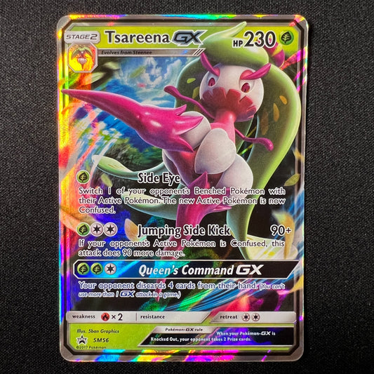 Tsareena GX - SM56 - Pokemon Sun & Moon Promo Ultra Rare Card MP