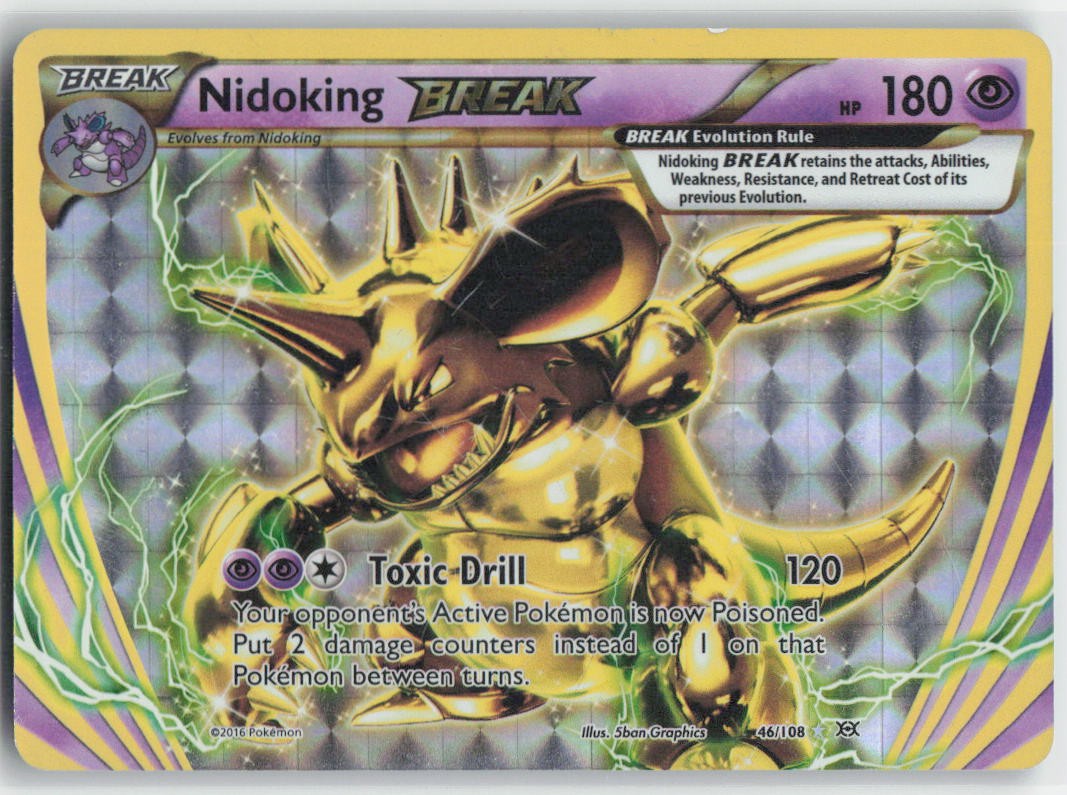 Nidoking BREAK Holo Rare BREAK 46/108 XY - Evolutions NM