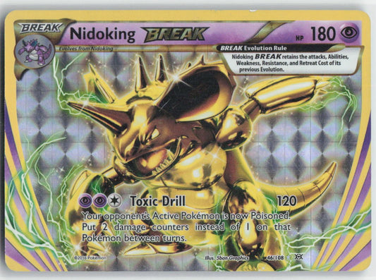 Nidoking BREAK Holo Rare BREAK 46/108 XY - Evolutions NM