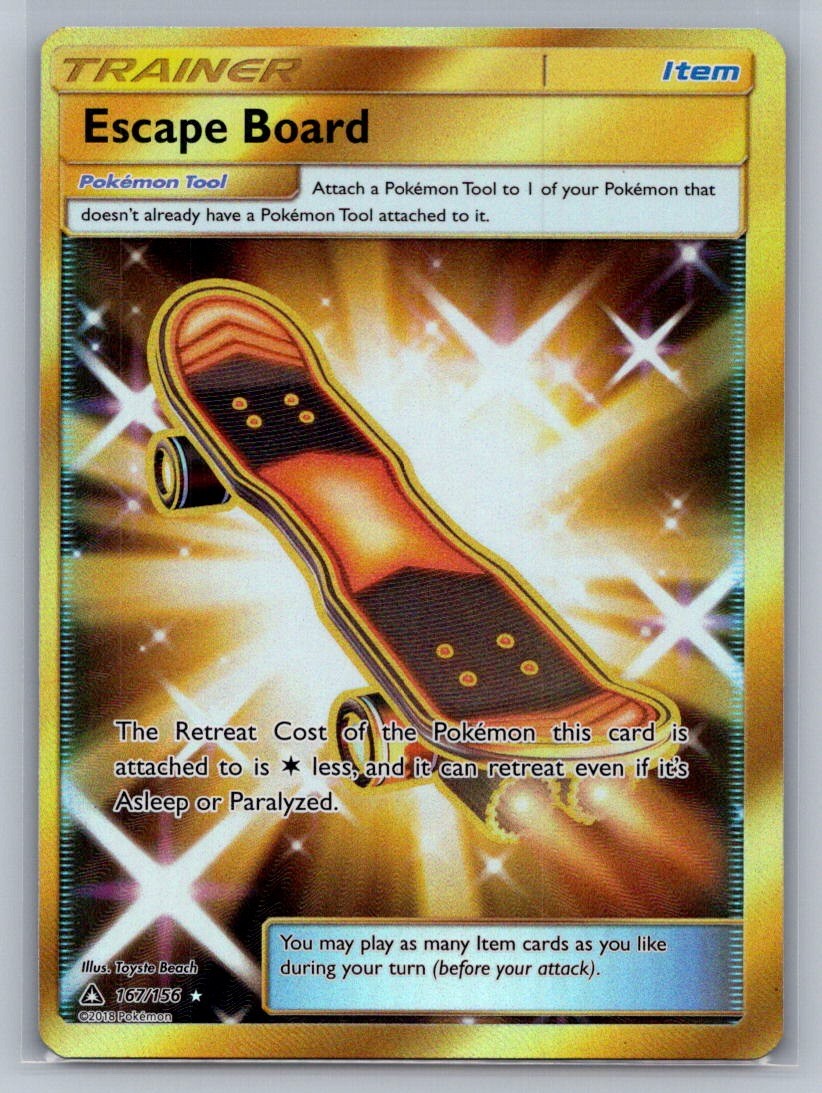 Escape Board (Secret Rare) Holo Secret Rare 167/156 SM - Ultra Prism NM
