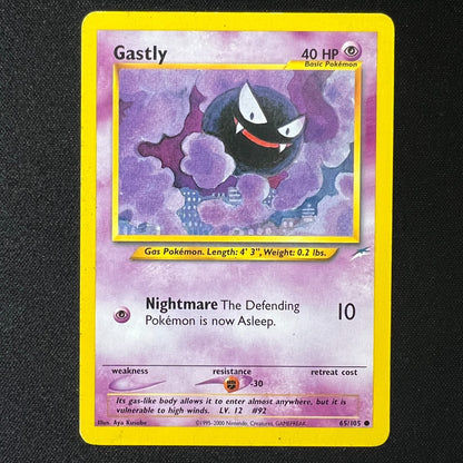 Gastly 65/105 – Neo Destiny Vintage WOTC Pokemon Cards TCG MP