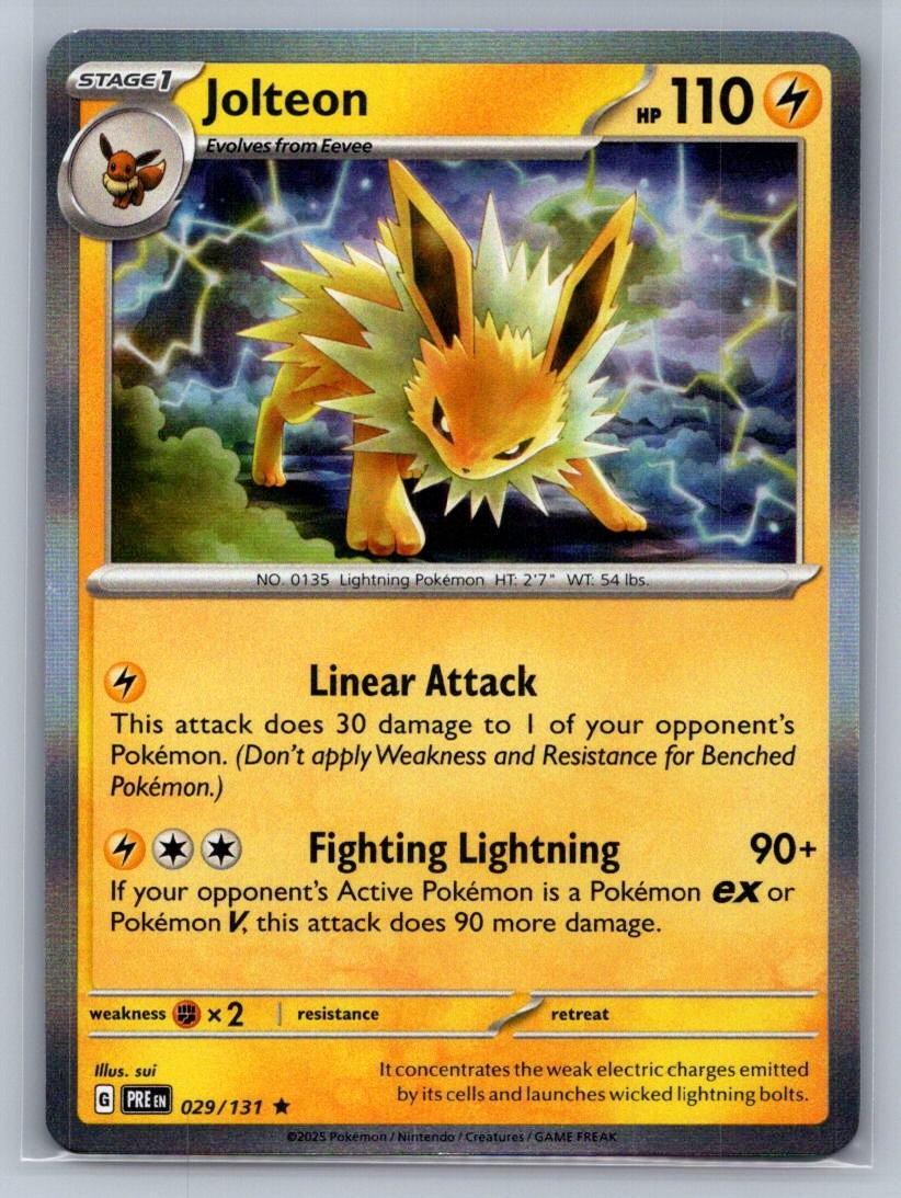 Jolteon Holo Rare 029/131 SV: Prismatic Evolutions NM