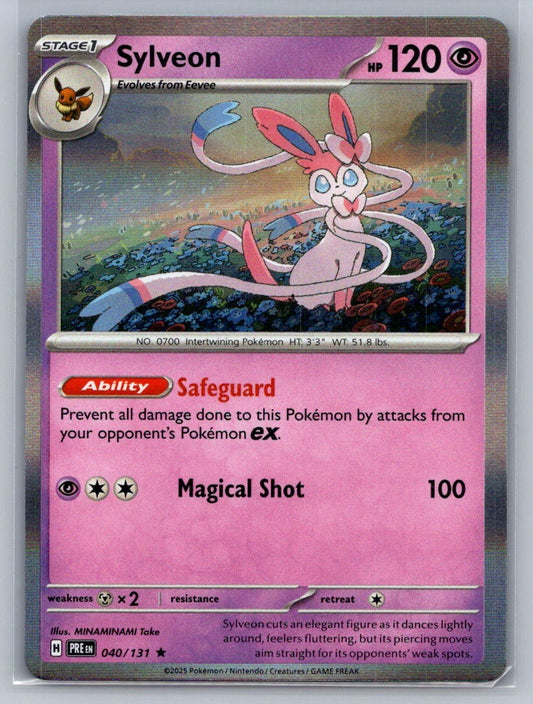 Sylveon Holo Rare 040/131 SV: Prismatic Evolutions NM