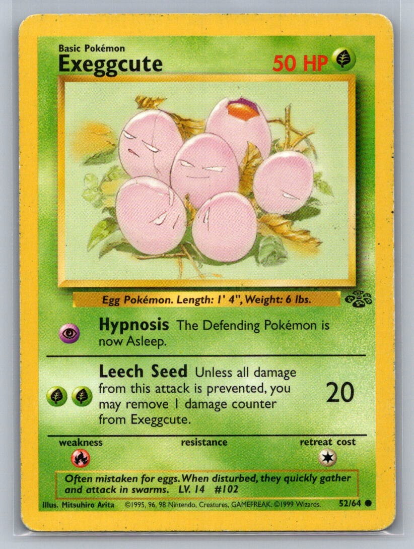 Exeggcute Unlimited Common 52/64 Jungle LP