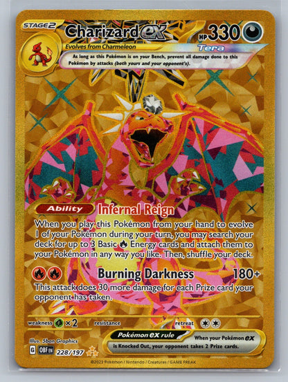 Charizard ex Holo Hyper Rare 228/197 SV03: Obsidian Flames NM