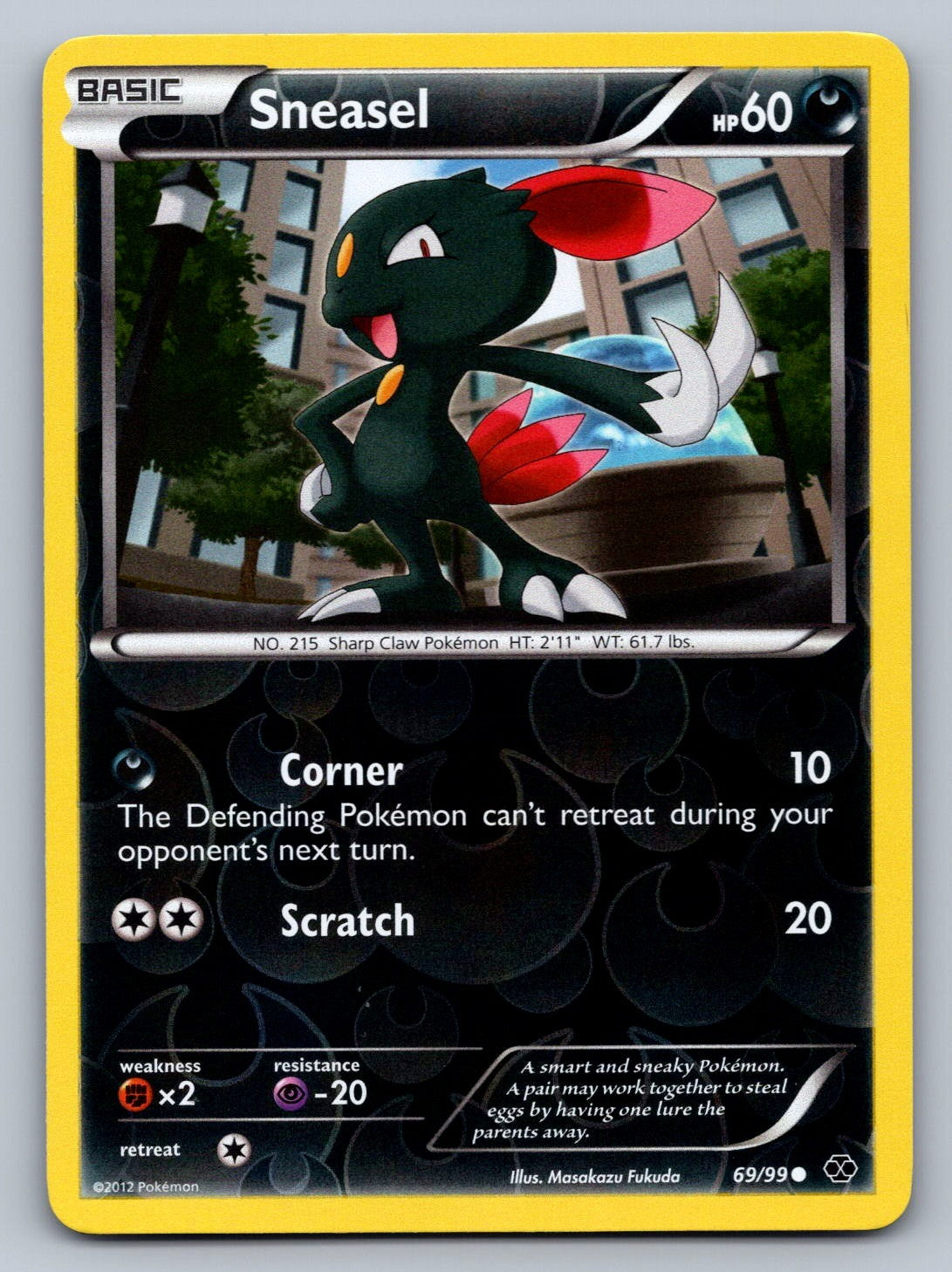 Sneasel Reverse Holo Common 69/99 Next Destinies NM