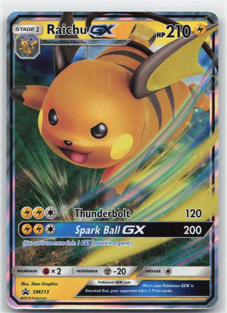Raichu GX - Holo Promo SM213 SM Promos NM