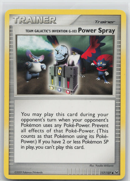 Team Galactic's Invention G-103 Power Spray Regular Uncommon 117/127 Platinum NM