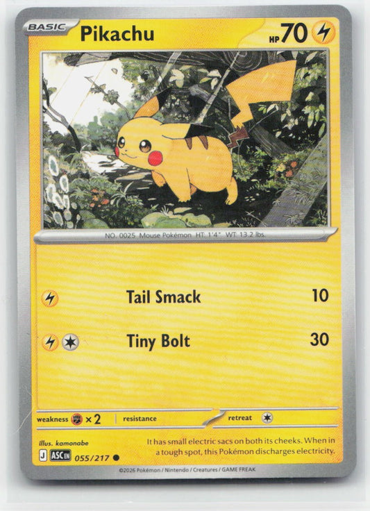 Pikachu Common 055/217 ME: Ascended Heroes NM
