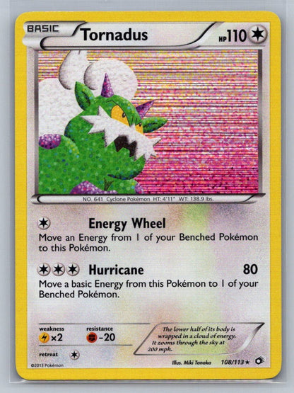 Tornadus Holo Holo Rare 108/113 Legendary Treasures LP