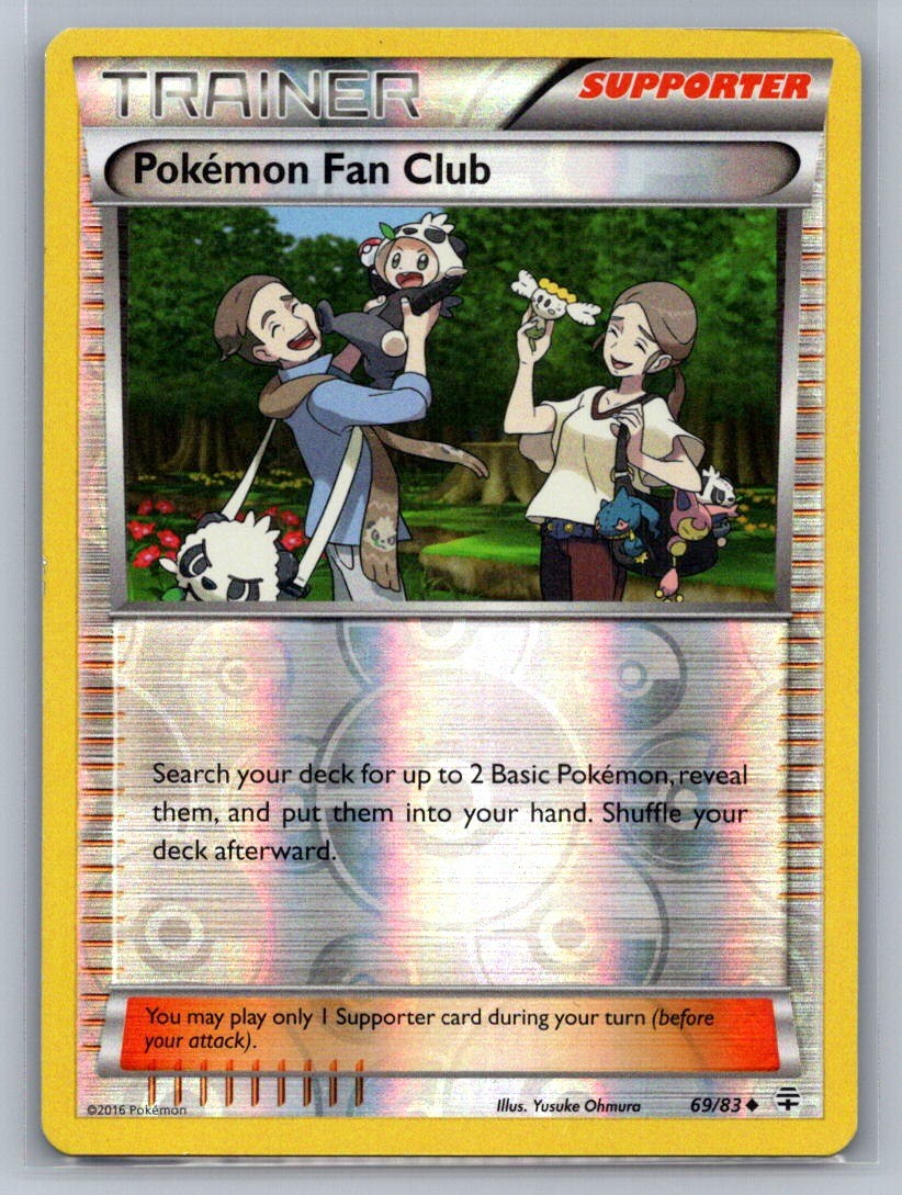 Pokemon Fan Club Reverse Holo Uncommon 69/83 Generations LP