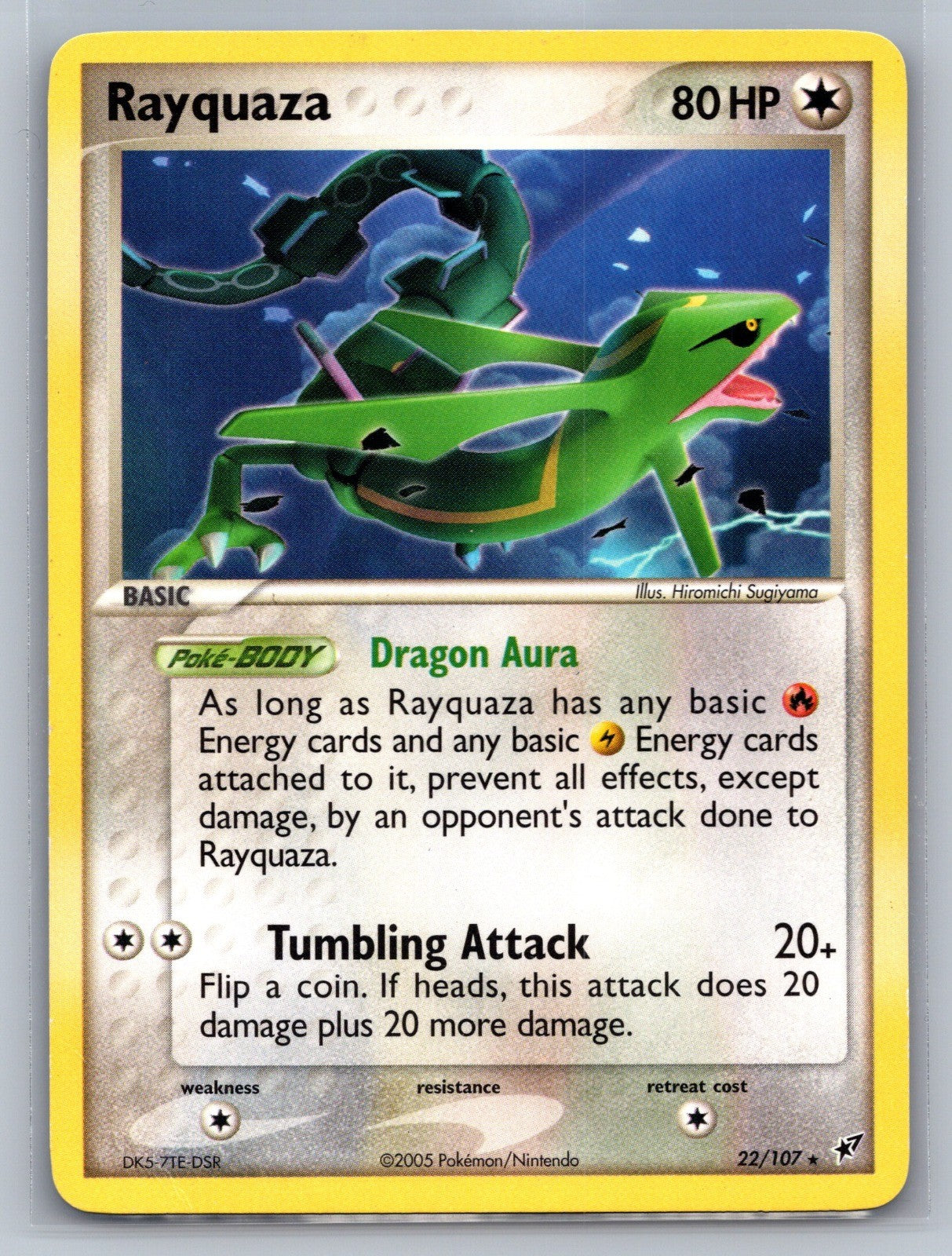 Rayquaza Rare 22/107 Deoxys LP