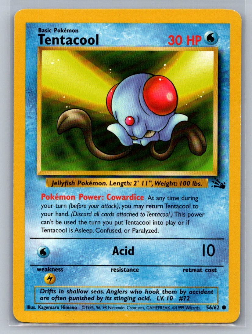 Tentacool Unlimited 56/62 Fossil LP