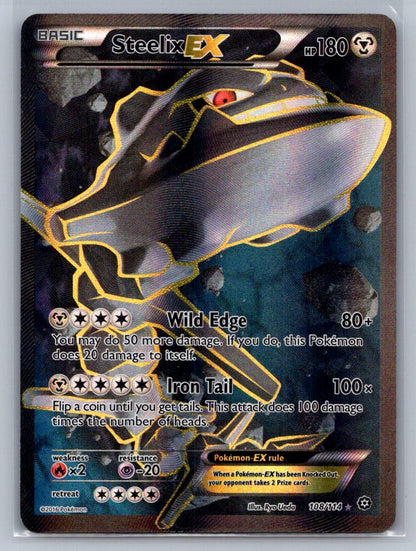 Steelix EX (Full Art) Holo Ultra Rare 108/114 XY - Steam Siege LP