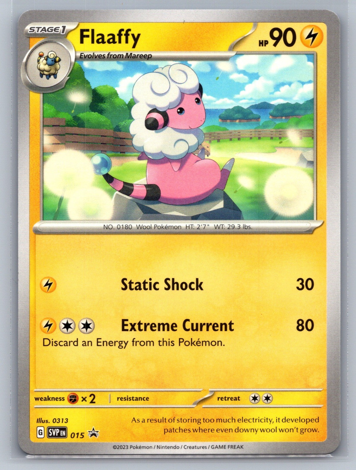 Flaaffy Promo 015 SV: Scarlet & Violet Promo Cards NM