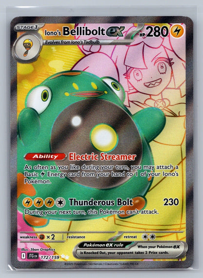 Iono's Bellibolt ex Holo Ultra Rare 172/159 SV09: Journey Together NM