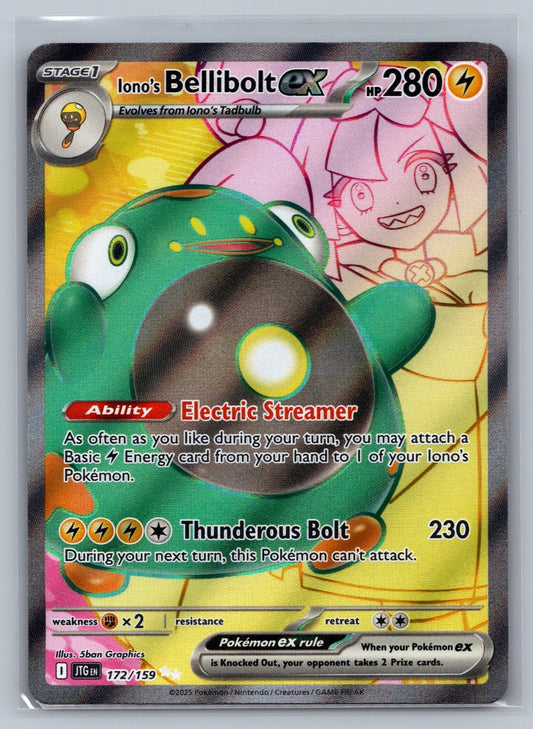 Iono's Bellibolt ex Holo Ultra Rare 172/159 SV09: Journey Together NM