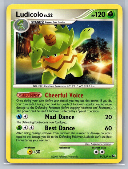 Ludicolo Rare 34/127 Platinum NM