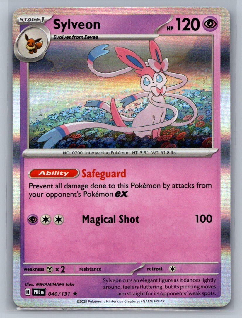Sylveon Holo Rare 040/131 SV: Prismatic Evolutions NM