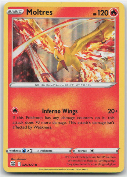 Moltres Holo Holo Rare 021/172 SWSH09: Brilliant Stars NM