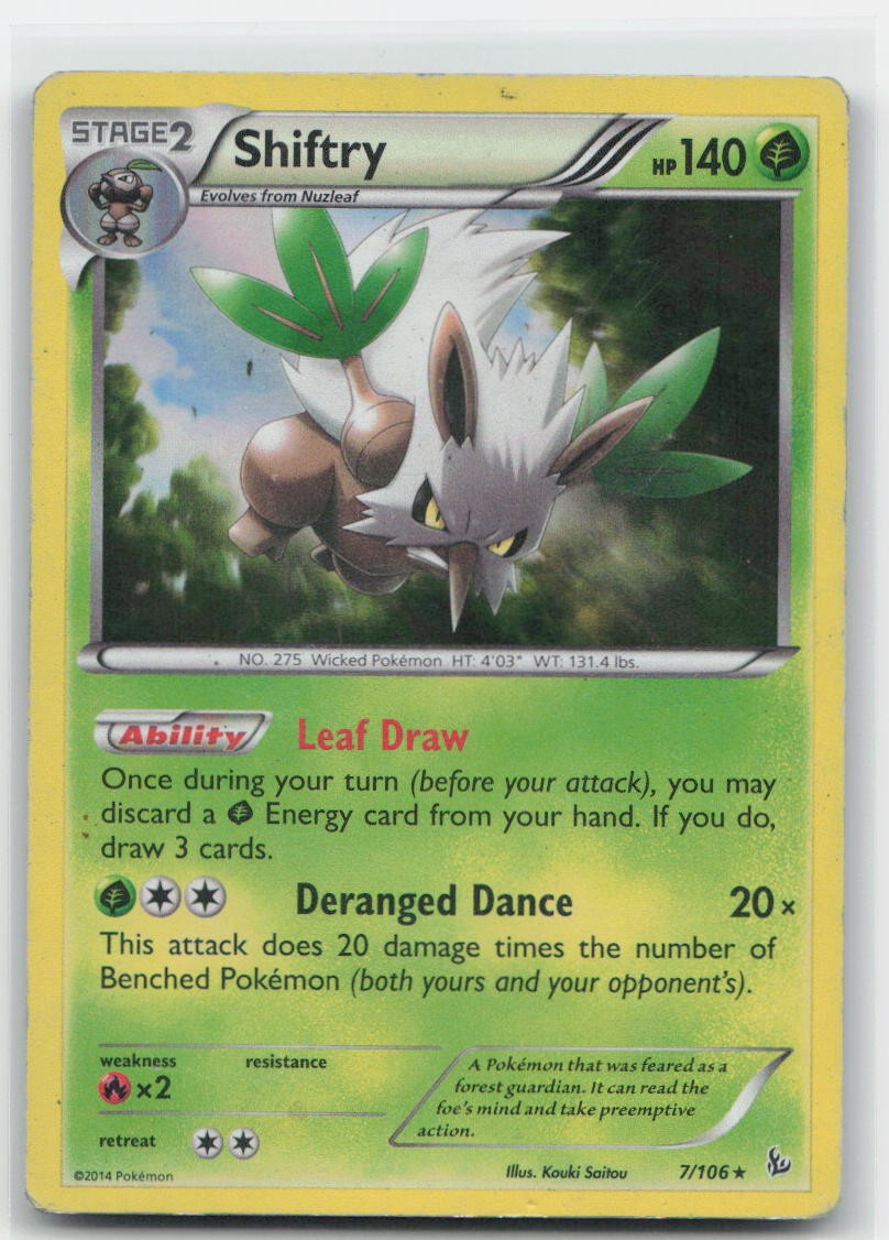Shiftry Holo Holo Rare 7/106 XY - Flashfire MP