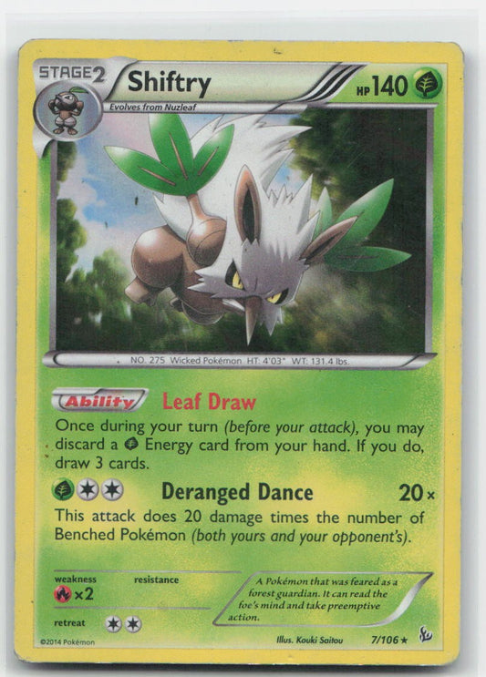 Shiftry Holo Holo Rare 7/106 XY - Flashfire MP