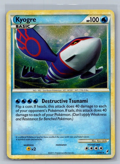 Kyogre Holo Rare 12/95 Call of Legends LP