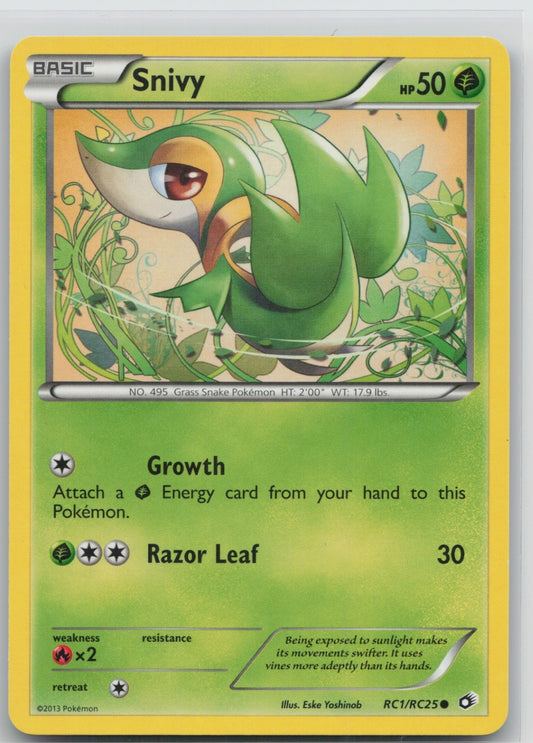 Snivy Holo Common RC1/RC25 Legendary Treasures: Radiant Collection NM