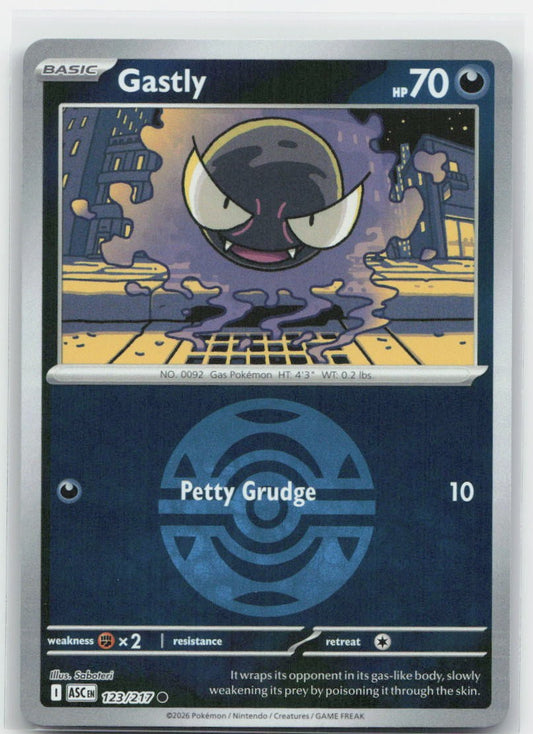 Gastly (Dusk Ball) Reverse Holo Common 123/217 ME: Ascended Heroes NM