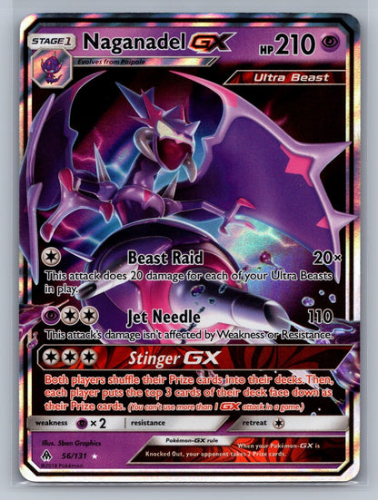Naganadel GX Holo Ultra Rare 56/131 SM - Forbidden Light NM