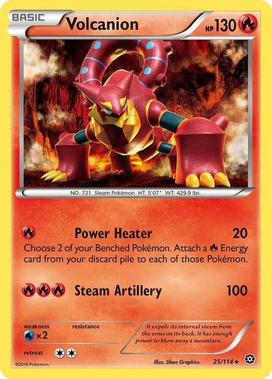 Volcanion Rare 25/114 XY - Steam Siege LP