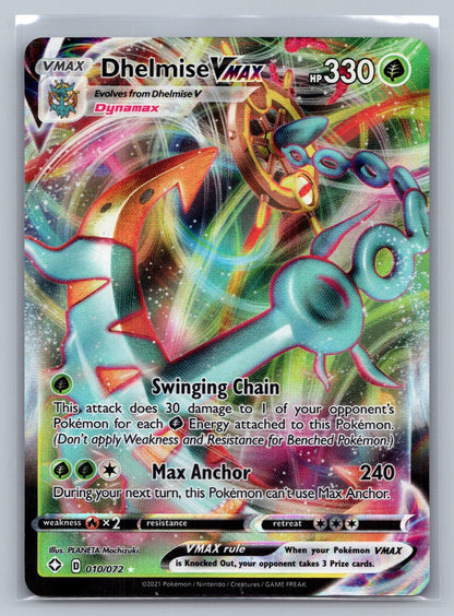 Dhelmise VMAX Holo Ultra Rare 010/072 Shining Fates NM