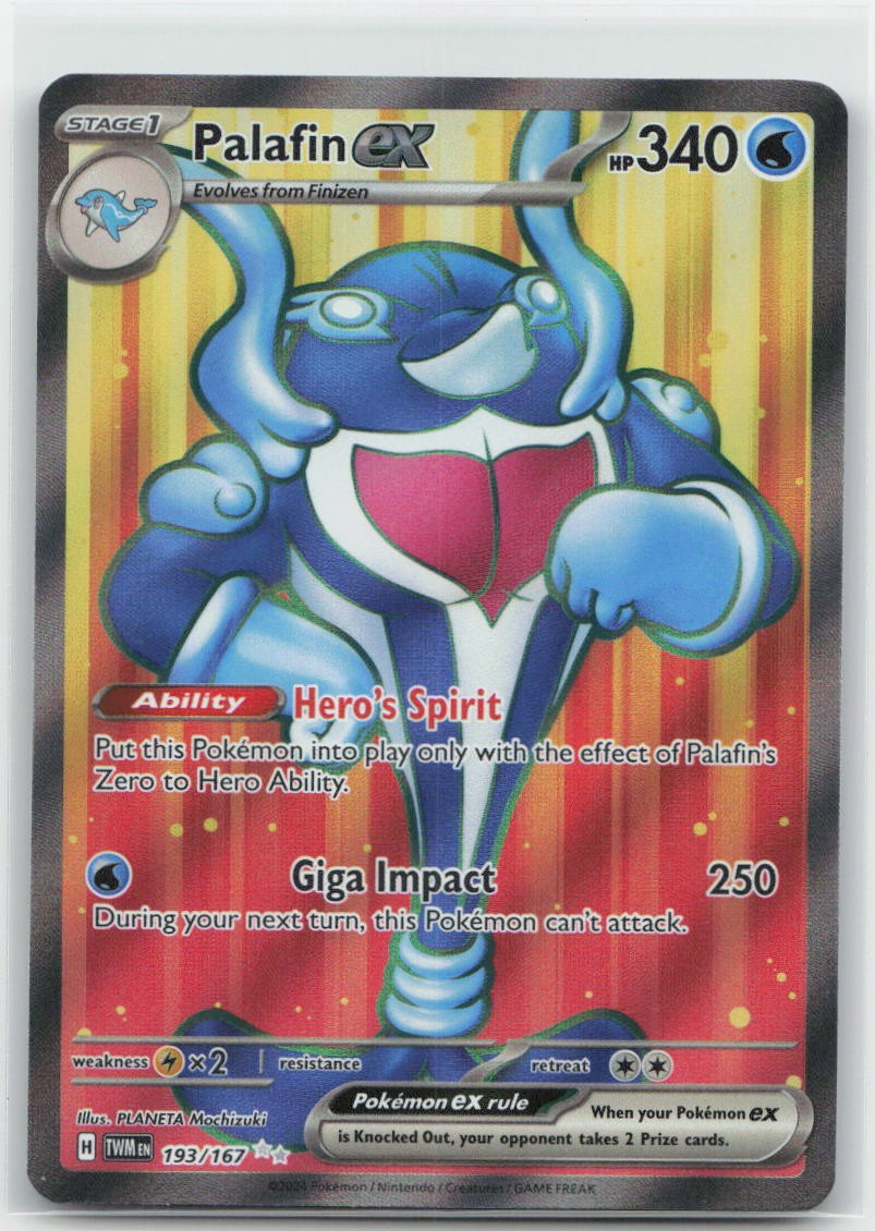 Palafin ex - Holo Ultra Rare 193/167 SV06: Twilight Masquerade NM