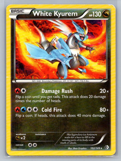 White Kyurem Rare 102/149 Boundaries Crossed LP